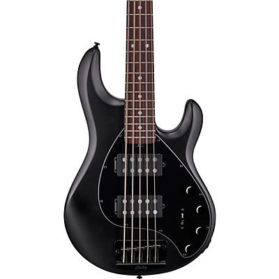 Sterling By Music Man Stingray Ray35hh Rosewood Fingerboard 5-String Electric Bass Stealth Black for sale