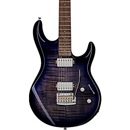 Sterling by Music Man Luke Flame Maple Top Electric Guitar Blueberry Burst