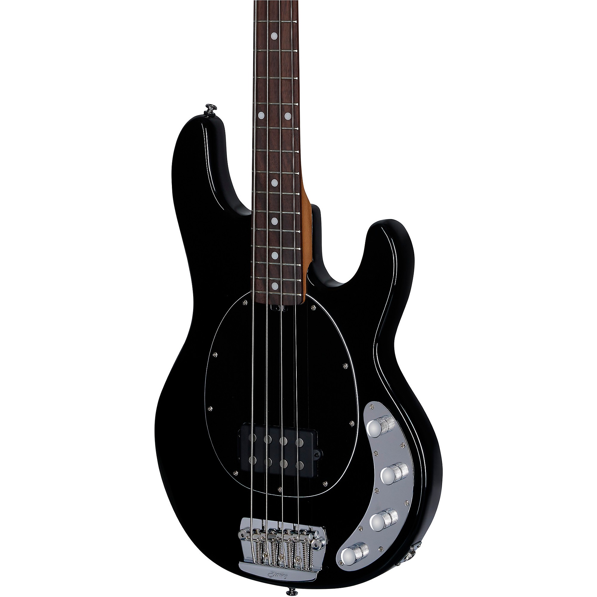 ベース Music Man StingRay 4 Black/Rosewood Sterling by Music Man StingRay Ray34 Rosewood Fingerboard Electric