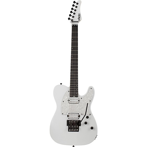 Schecter Guitar Research SVSS PT-FR Rosewood Fingerboard Electric Guitar Metallic White White Pearloid Pickguard