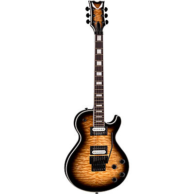 Dean Thoroughbred Select Quilt-Top With Floyd Electric Guitar Natural Black Burst for sale