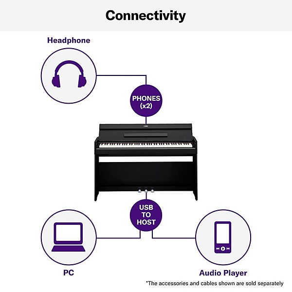 Yamaha YDP-S54 88-Key Digital Console Piano White