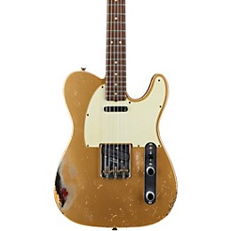Fender Custom Shop Masterbuilt Dennis Galuszka '60s Telecaster Relic Brazilian Rosewood Neck Electric Guitar Aztec Gold over 3-Color Sunburst