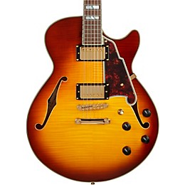 Open Box D'Angelico Excel Series SS Semi-Hollow Electric Guitar with Stopbar Tailpiece Level 1 Iced Tea Burst