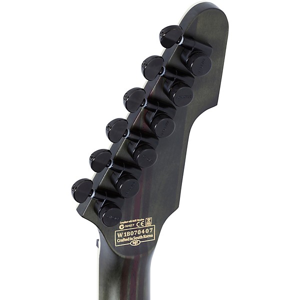 Schecter Guitar Research E-1 SLS Elite "Evil Twin" Electric Guitar Satin Black