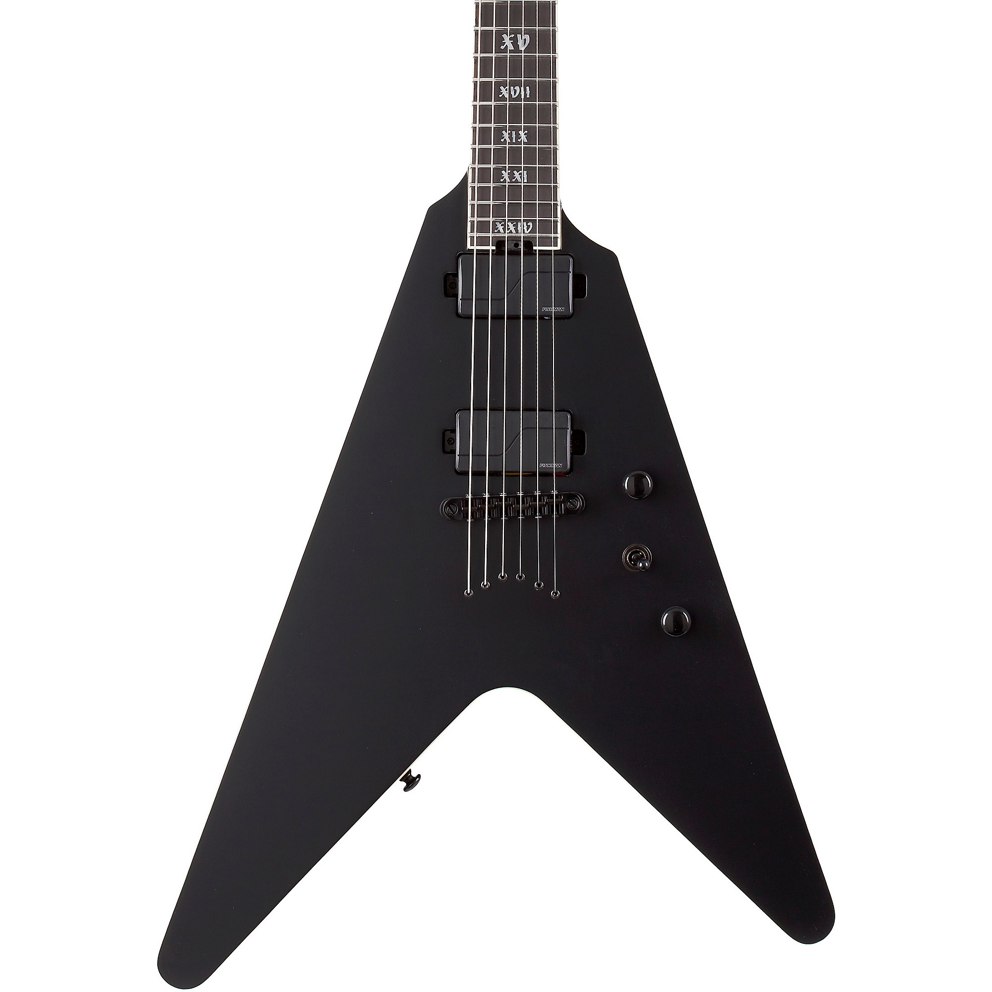 Open Box Schecter Guitar Research V-1 SLS Elite Evil Twin