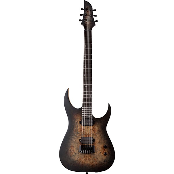 Open Box Schecter Guitar Research KM-6 MK-III Artist Electric Guitar Level 2 Transparent Black Burst 190839721235