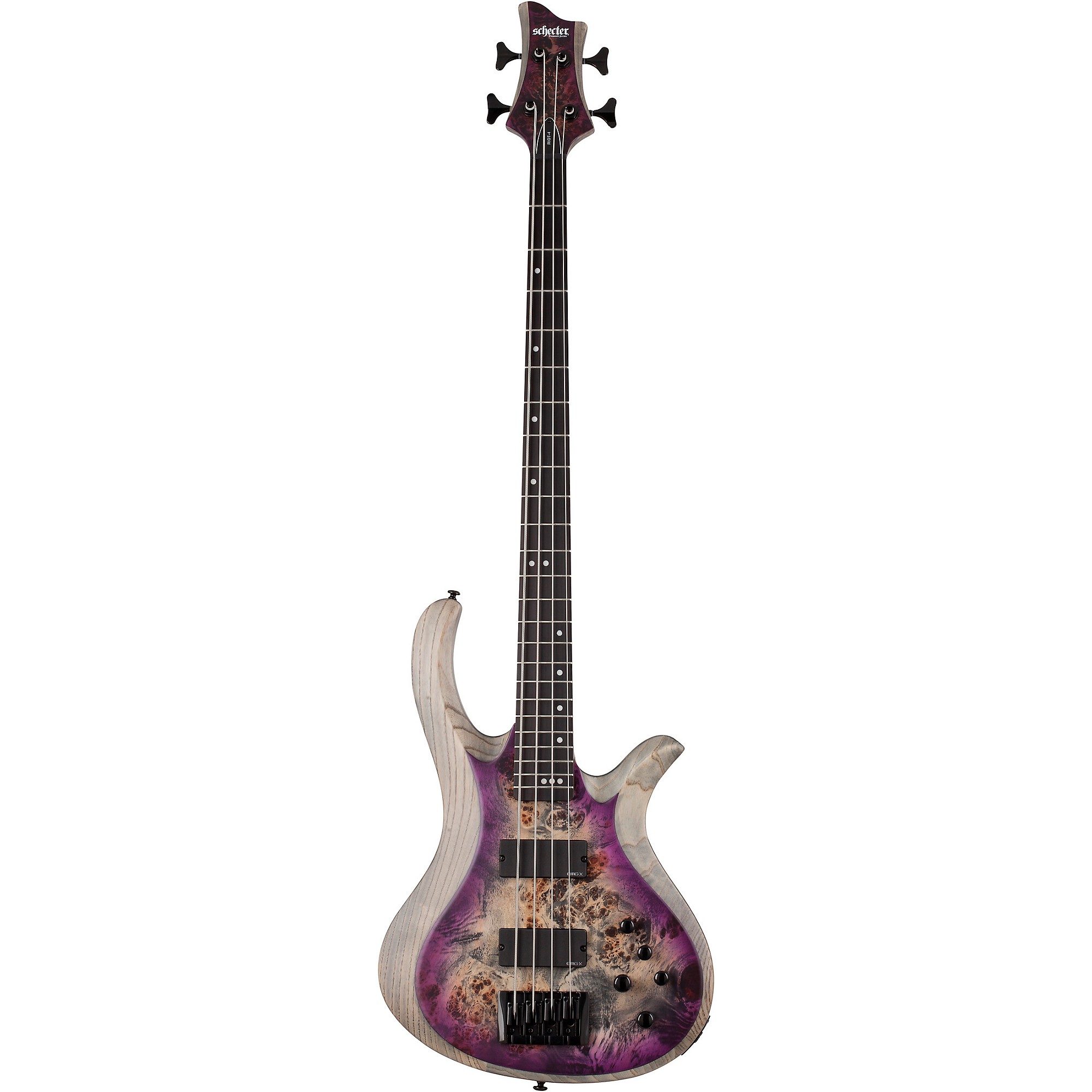 Schecter Guitar Research Riot-4 Bass Aurora Burst | Guitar Center