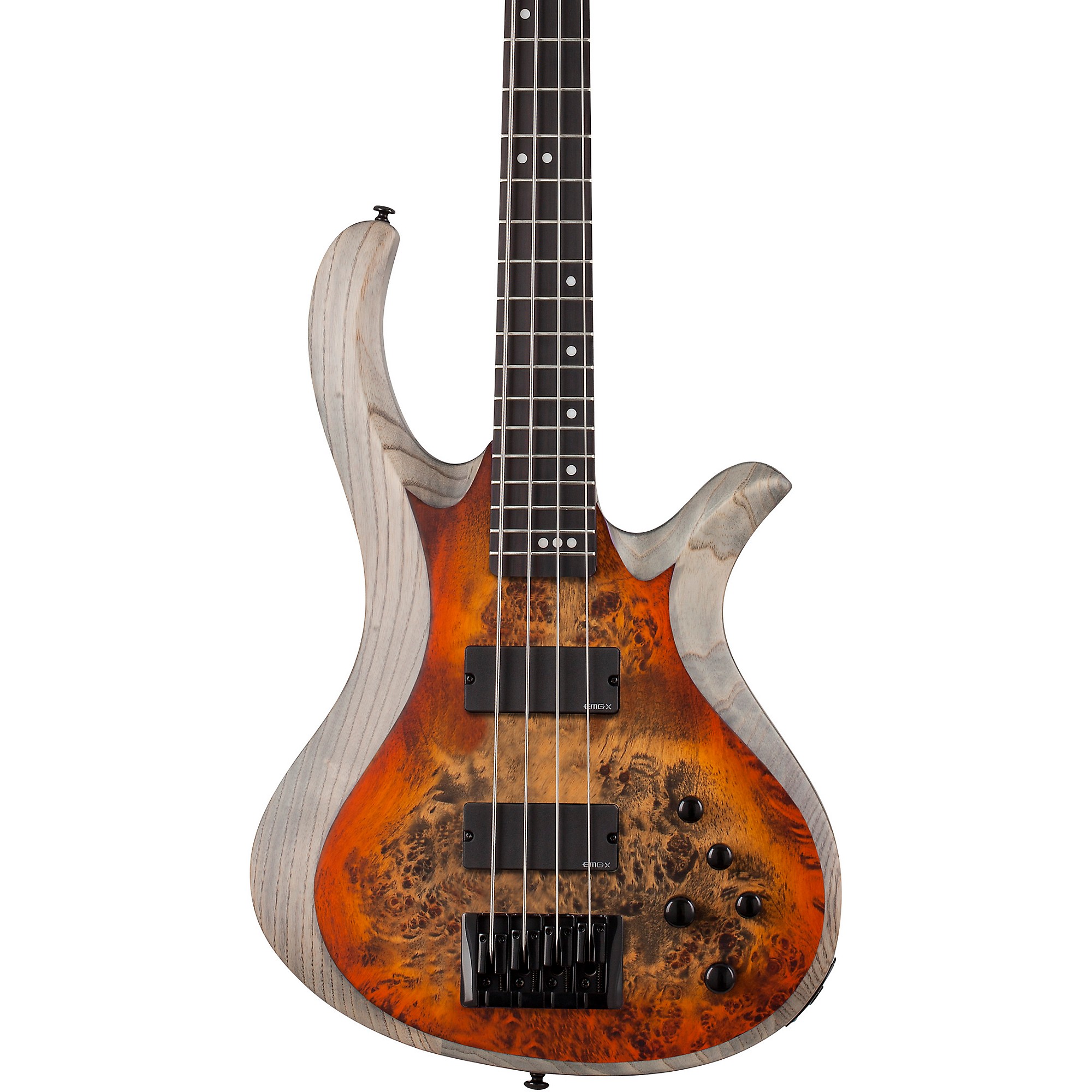 Schecter Guitar Research Riot-4 Bass Inferno Burst | Guitar