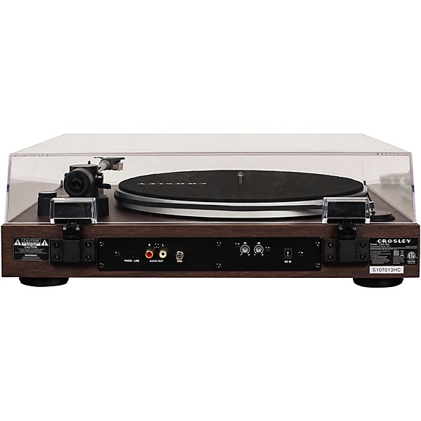 Open Box Crosley C8 Belt-Drive Turntable with Walnut Finish Level 1 Walnut