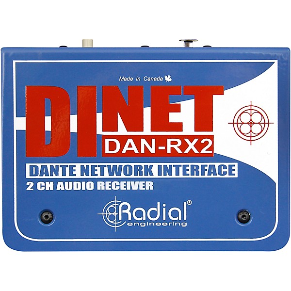 Radial Engineering DiNET DAN-RX2 2-Channel Dante Network Receiver