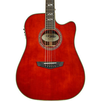 D'angelico Excel Bowery Dreadnought Acoustic-Electric Guitar Auburn for sale