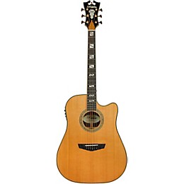 D'Angelico Excel Bowery Dreadnought Acoustic-Electric Guitar Vintage Natural