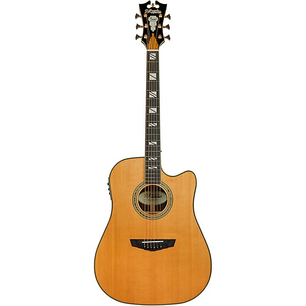 D'Angelico Excel Bowery Dreadnought Acoustic-Electric Guitar Vintage Natural