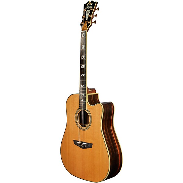 D'Angelico Excel Bowery Dreadnought Acoustic-Electric Guitar Vintage Natural