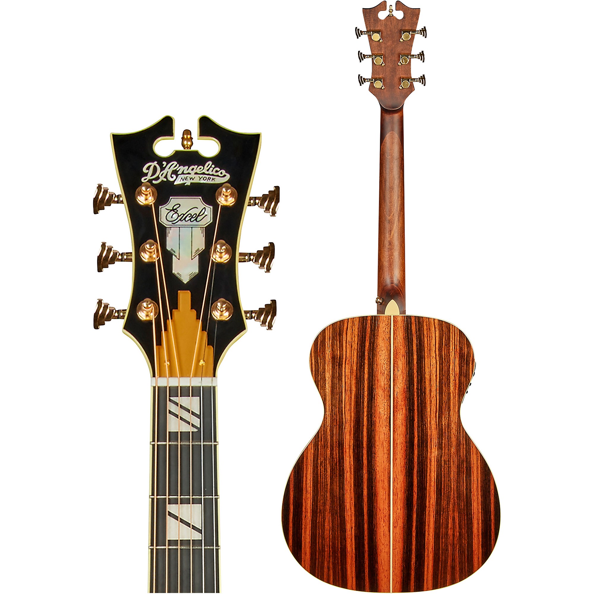 D'Angelico Excel Tammany Orchestra Acoustic-Electric Guitar Auburn