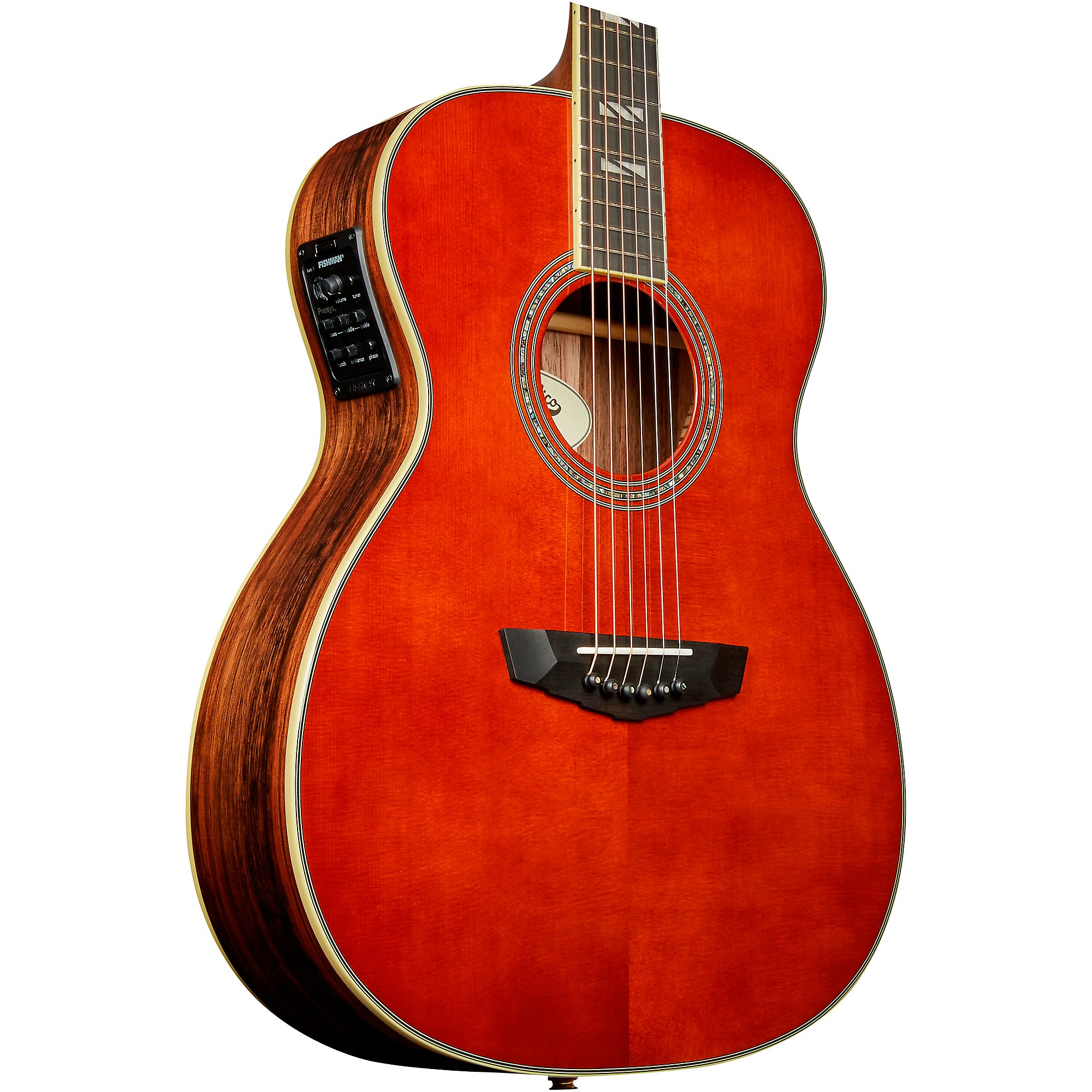 D'Angelico Excel Tammany Orchestra Acoustic-Electric Guitar Auburn