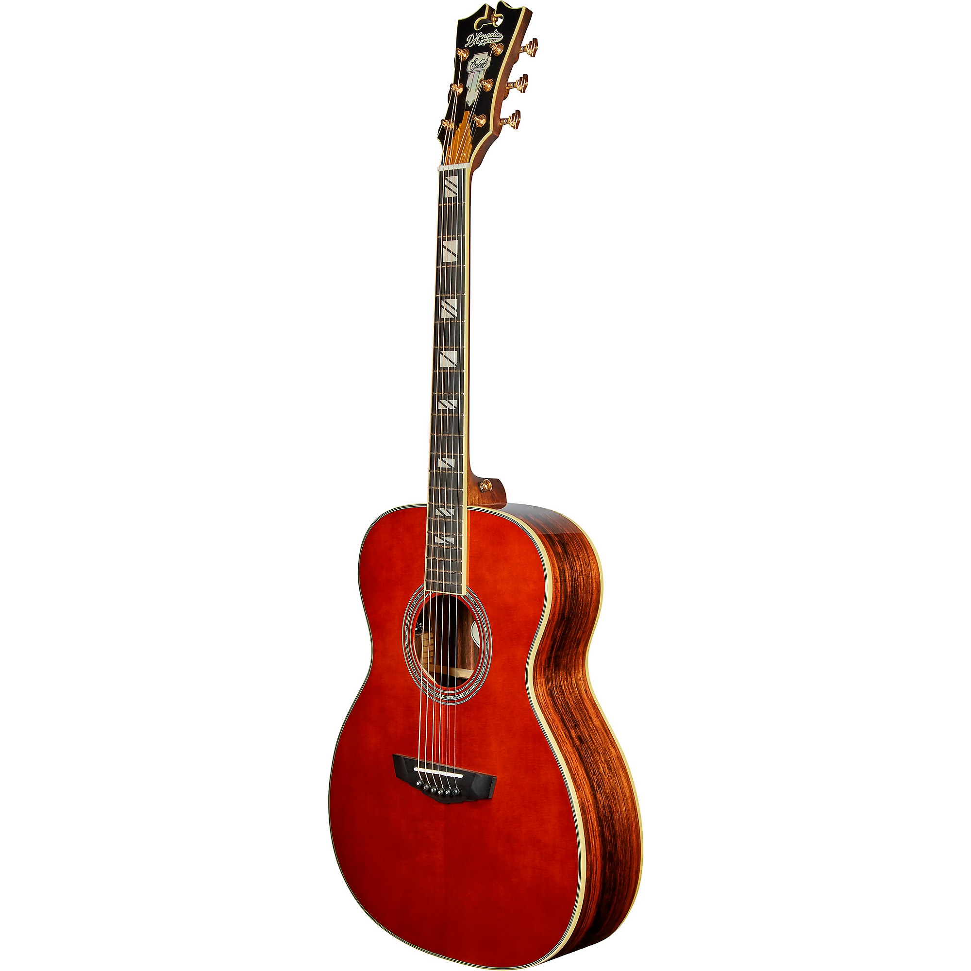 D'Angelico Excel Tammany Orchestra Acoustic-Electric Guitar Auburn
