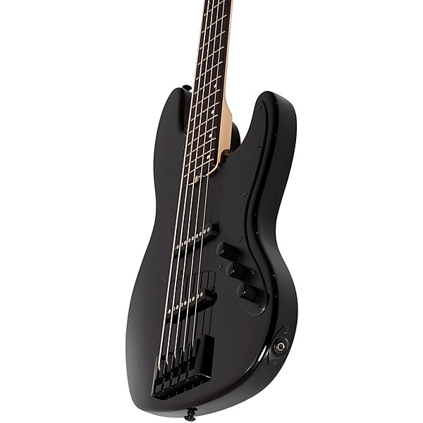 Schecter Guitar Research J-5 Rosewood Fingerboard 5-String Bass Gloss Black