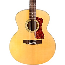 Guild F-2512E Jumbo 12-String Acoustic-Electric Guitar Natural