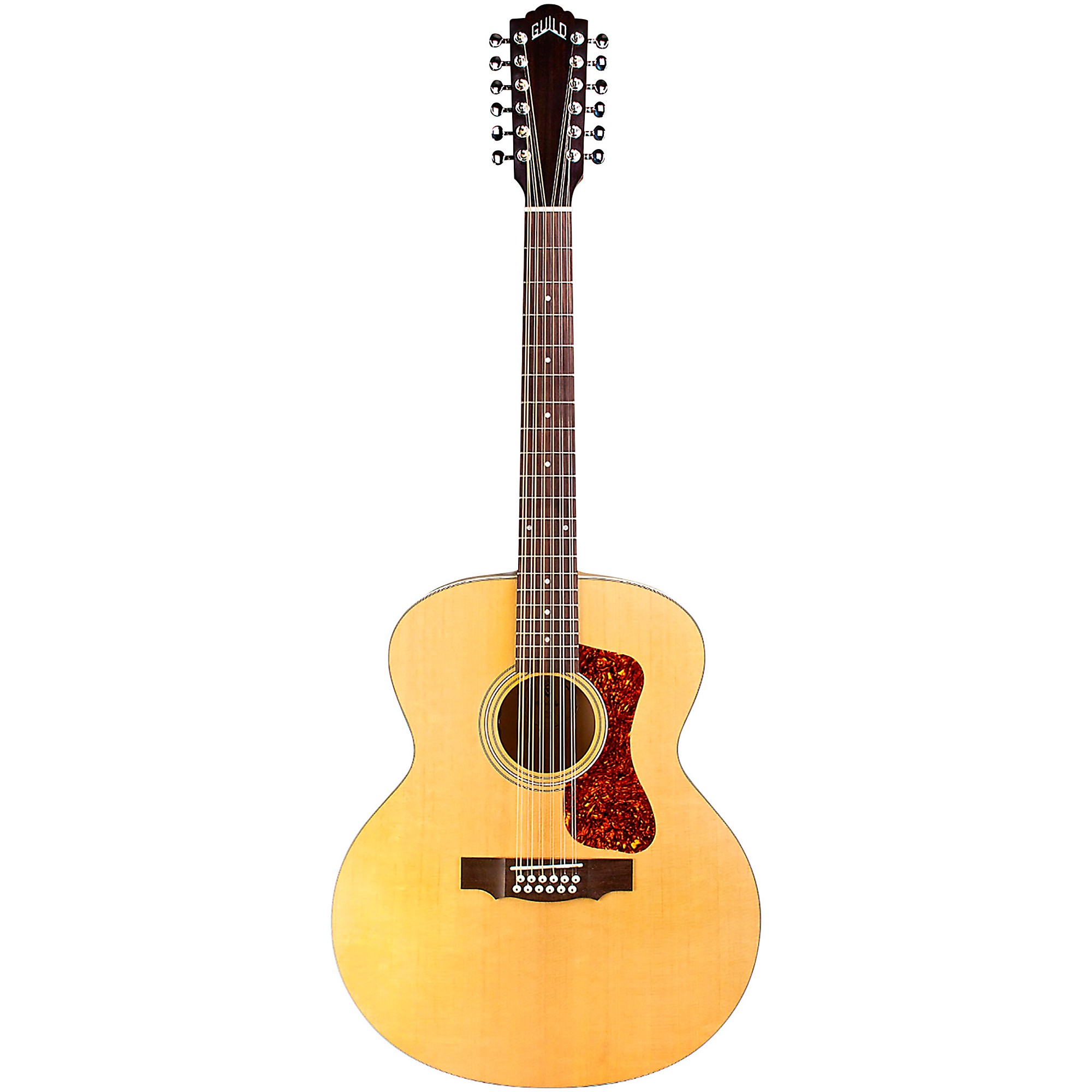 Guild F-2512E Jumbo 12-String Acoustic-Electric Guitar Natural