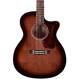 Clearance Guild OM-240CE Orchestra Acoustic-Electric Guitar Charcoal Burst