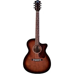Clearance Guild OM-240CE Orchestra Acoustic-Electric Guitar Charcoal Burst