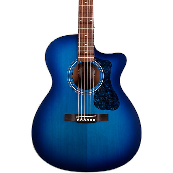 Guild OM-240CE Orchestra Acoustic-Electric Guitar Dark Blue Burst