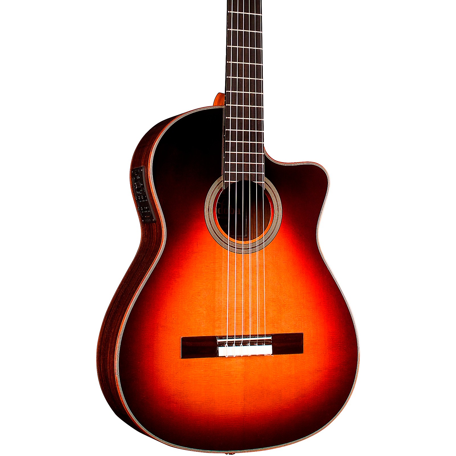 Cordoba Fusion Orchestra CE Crossover Classical Acoustic-Electric Guitar  Teardrop Sunburst