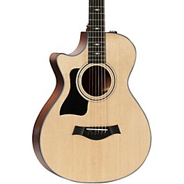 Taylor 312ce 12-Fret V-Class Grand Concert Left-Handed Acoustic-Electric Guitar Natural