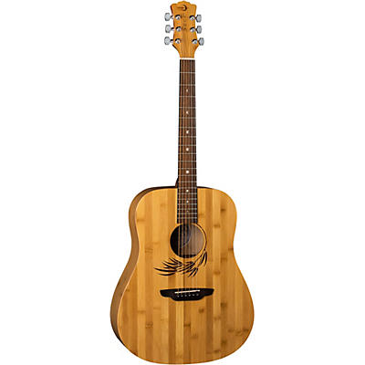 Luna Woodland Bamboo Dreadnought Acoustic Guitar Bamboo for sale