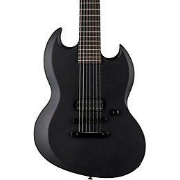ESP LTD Viper-7B Bartone Black Metal 7-String Electric Guitar Black Satin