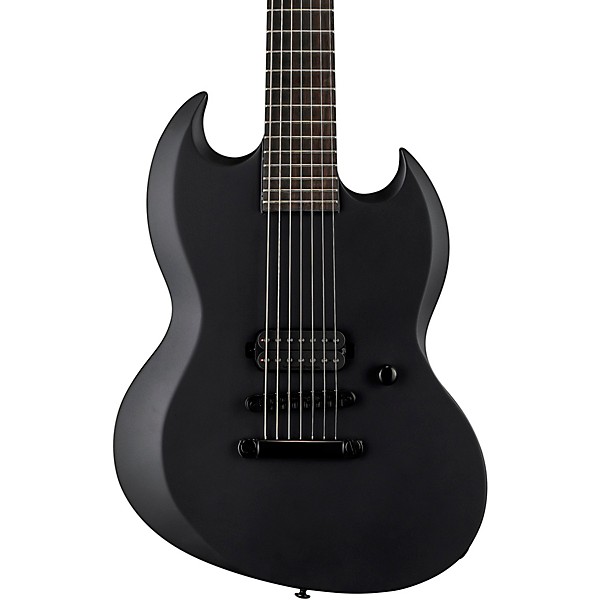 ESP LTD Viper-7B Bartone Black Metal 7-String Electric Guitar Black Satin