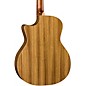 Luna High Tide Exotic Wood Cutaway Grand Concert Acoustic-Electric Guitar Zebrawood