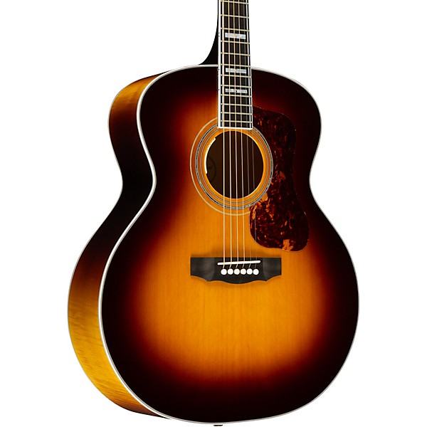 Guild F-55E Maple Jumbo Acoustic-Electric Guitar Antique Burst