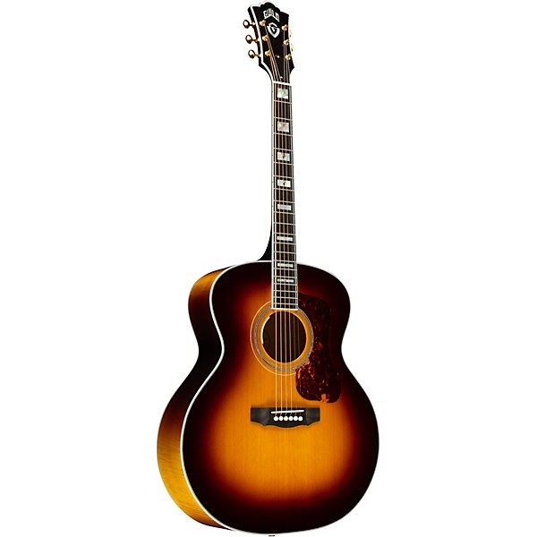 Guild F-55E Maple Jumbo Acoustic-Electric Guitar Antique Burst