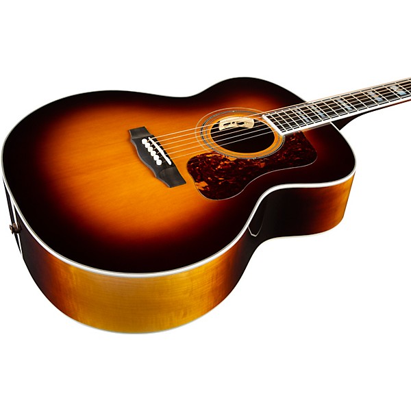 Guild F-55E Maple Jumbo Acoustic-Electric Guitar Antique Burst