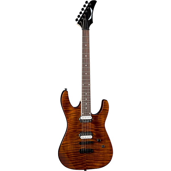 Open Box Dean Modern 24 Select Flame Maple Top Electric Guitar Level 2 Tiger Eye 190839723093