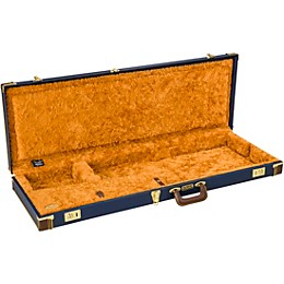 Fender Classic Series Wood Strat/Tele Case Navy Blue Orange