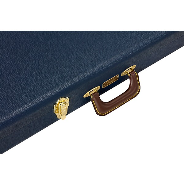 Open Box Fender Classic Series Wood Strat/Tele Case Level 1 Navy Blue Orange