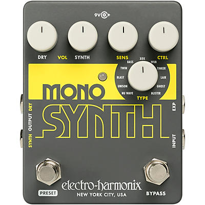 Electro-Harmonix Guitar Mono Synth Effects Pedal for sale