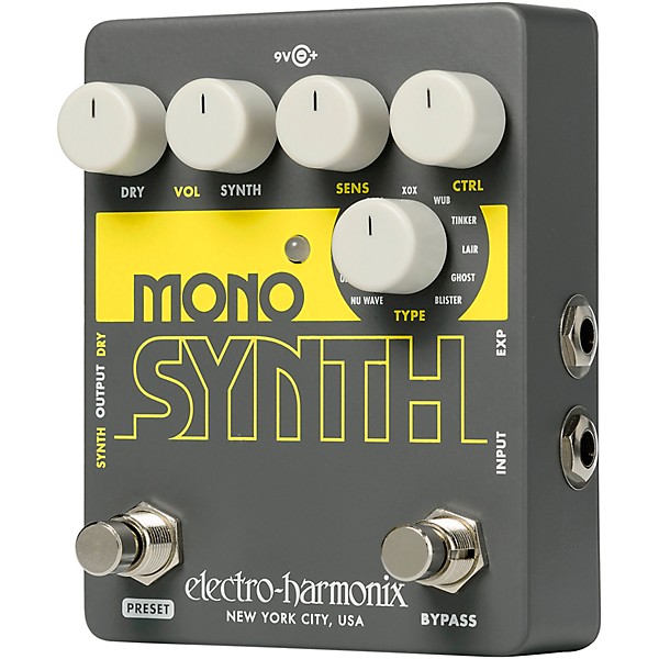 Electro-Harmonix Guitar Mono Synth Effects Pedal