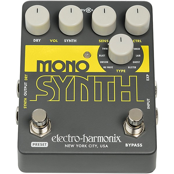 Electro-Harmonix Guitar Mono Synth Effects Pedal