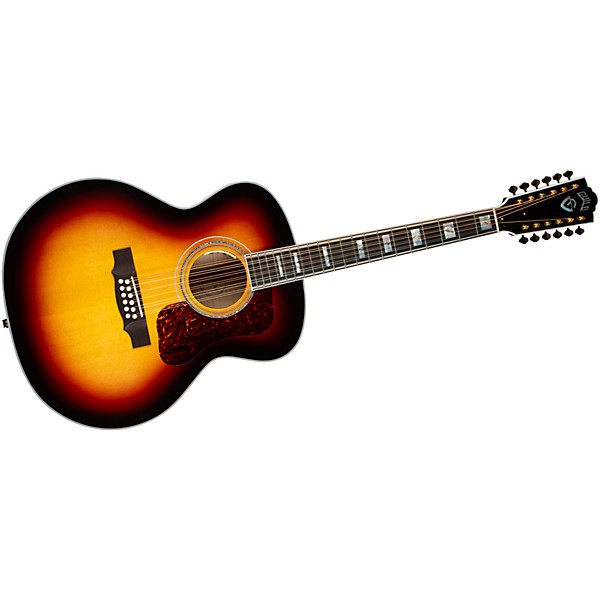 Guild F-512E Maple Jumbo 12-String Acoustic-Electric Guitar Antique Burst