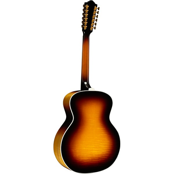 Guild F-512E Maple Jumbo 12-String Acoustic-Electric Guitar Antique Burst