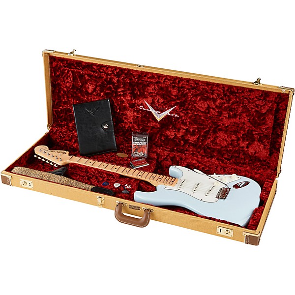 Fender Custom Shop Yngwie Malmsteen Signature Series Stratocaster NOS Maple Fingerboard Electric Guitar Sonic Blue