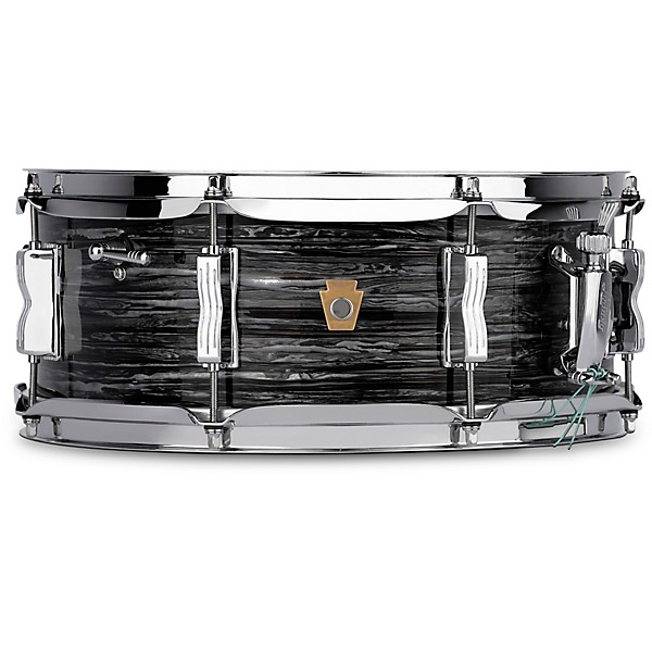 Ludwig Jazz Fest Snare Drum 14 x 5.5 in. Vintage Black Oyster Pearl