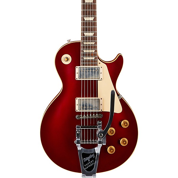 Gibson Custom 57 Les Paul VOS Electric Guitar with Bigsby Sparkling Burgundy