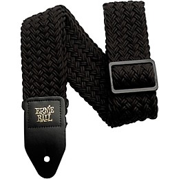 Ernie Ball Polyspun Guitar Strap Raven Black 2 in.