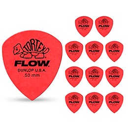 Dunlop Tortex Flow Guitar Picks STD-12/PLYPK .50 mm 12 Pack